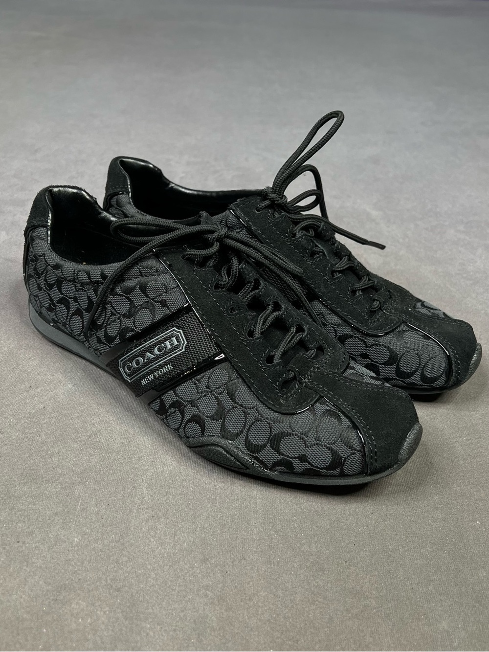 Coach Black Signature 'C' Low-Top Sneakers
